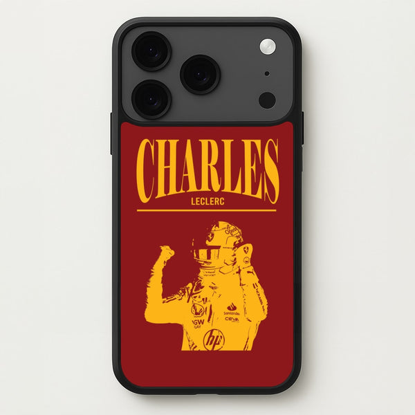 Charles Red And Gold iPhone 17 Pro Max Case