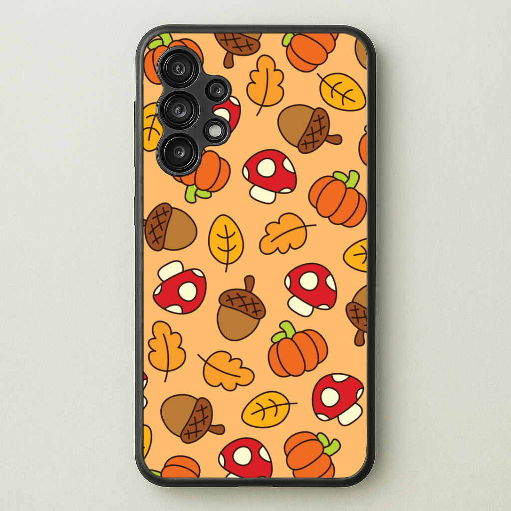 Cartoon Autumn Icons Pattern Galaxy A13 Case