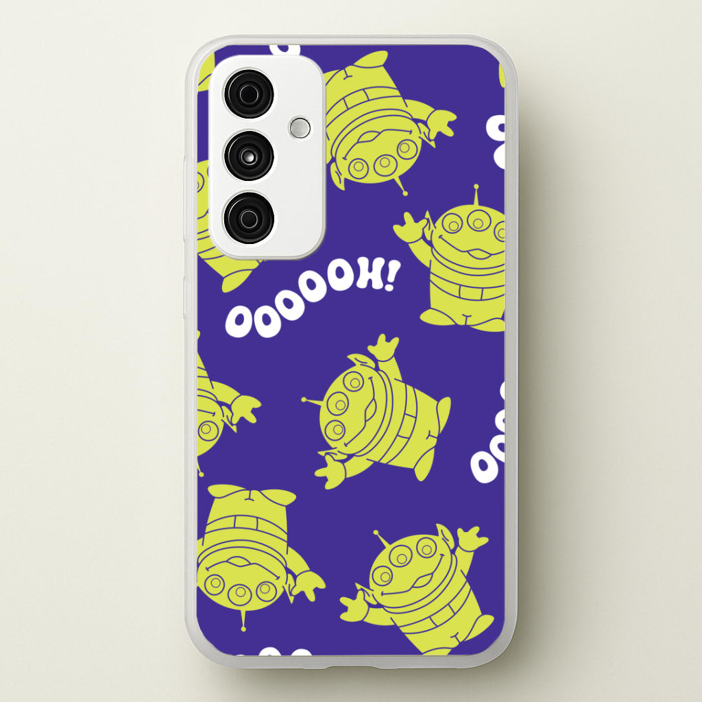 Toy Aliens Silhouette Pattern Galaxy A55 Case