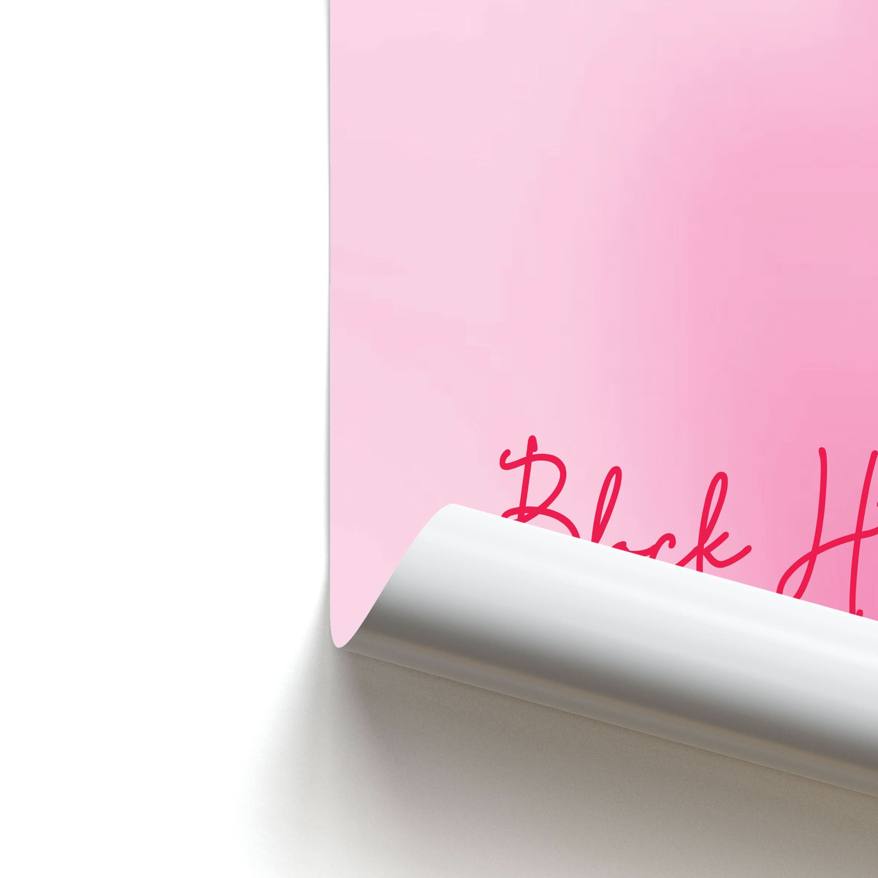 Block Him Pink Gradient Poster