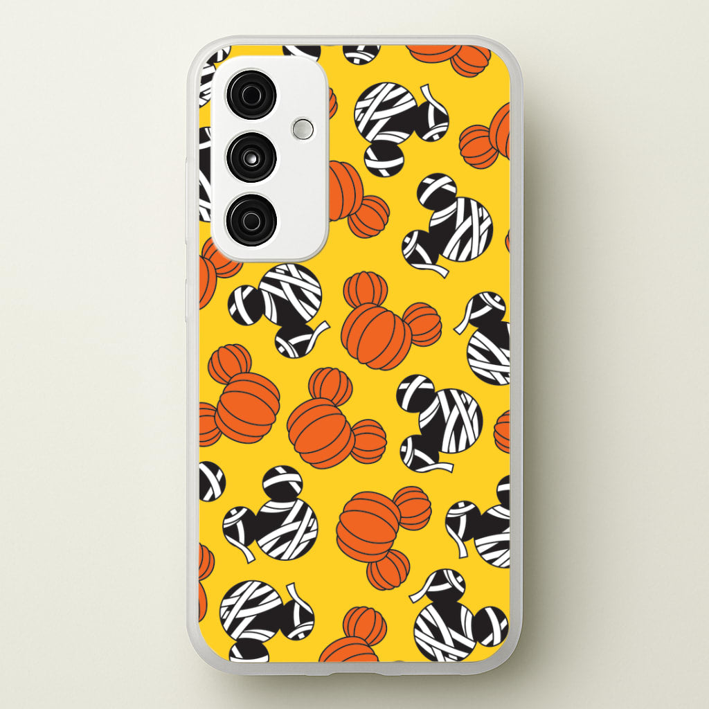Pumpkin And Mummy Mouse Pattern Galaxy A35 Case