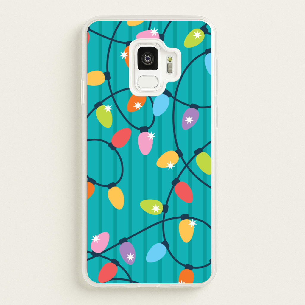 Funky Christmas Lights Pattern Galaxy S9 Case