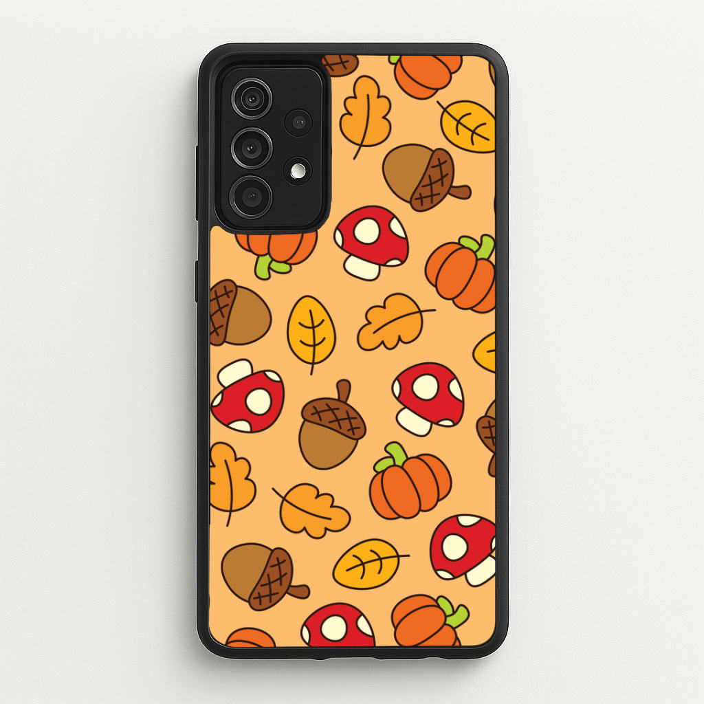 Cartoon Autumn Icons Pattern Galaxy A52 / A52s Case