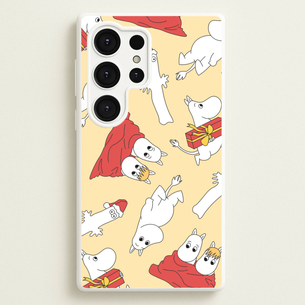 Christmas Mooms Pattern Galaxy S25 Ultra Case