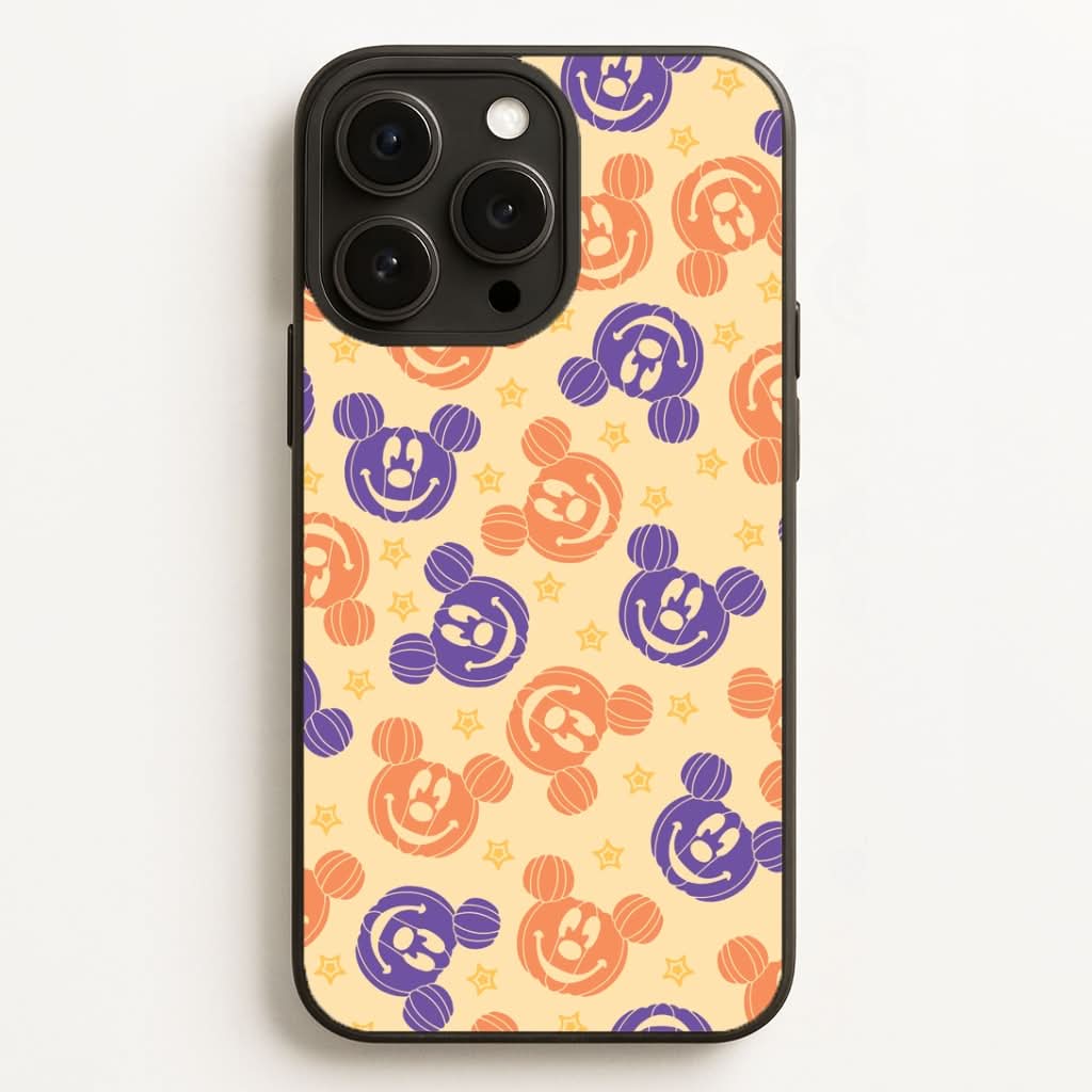 Pumkin Mouse And Stars Pattern Phone Case for Apple iPhone, Samsung Galaxy, Huawei and Google Pixel