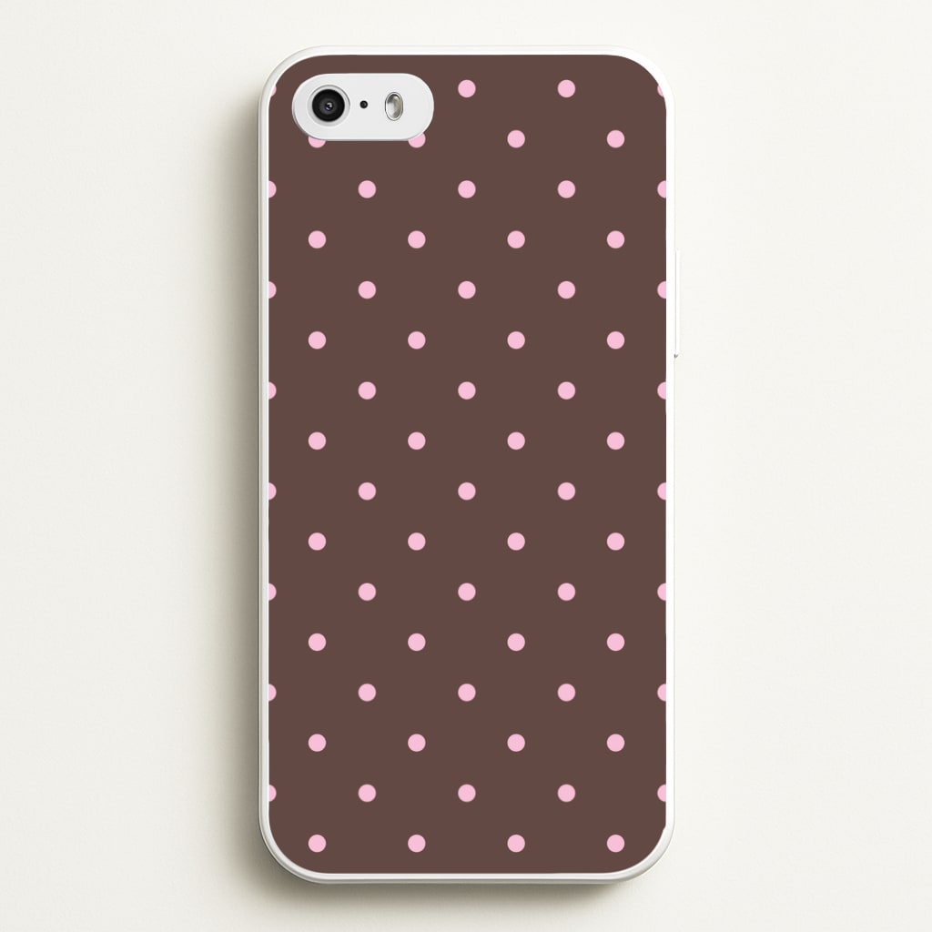 Chocolate & Strawberry Polka Dots iPhone 5 / 5s / SE 2016 Case