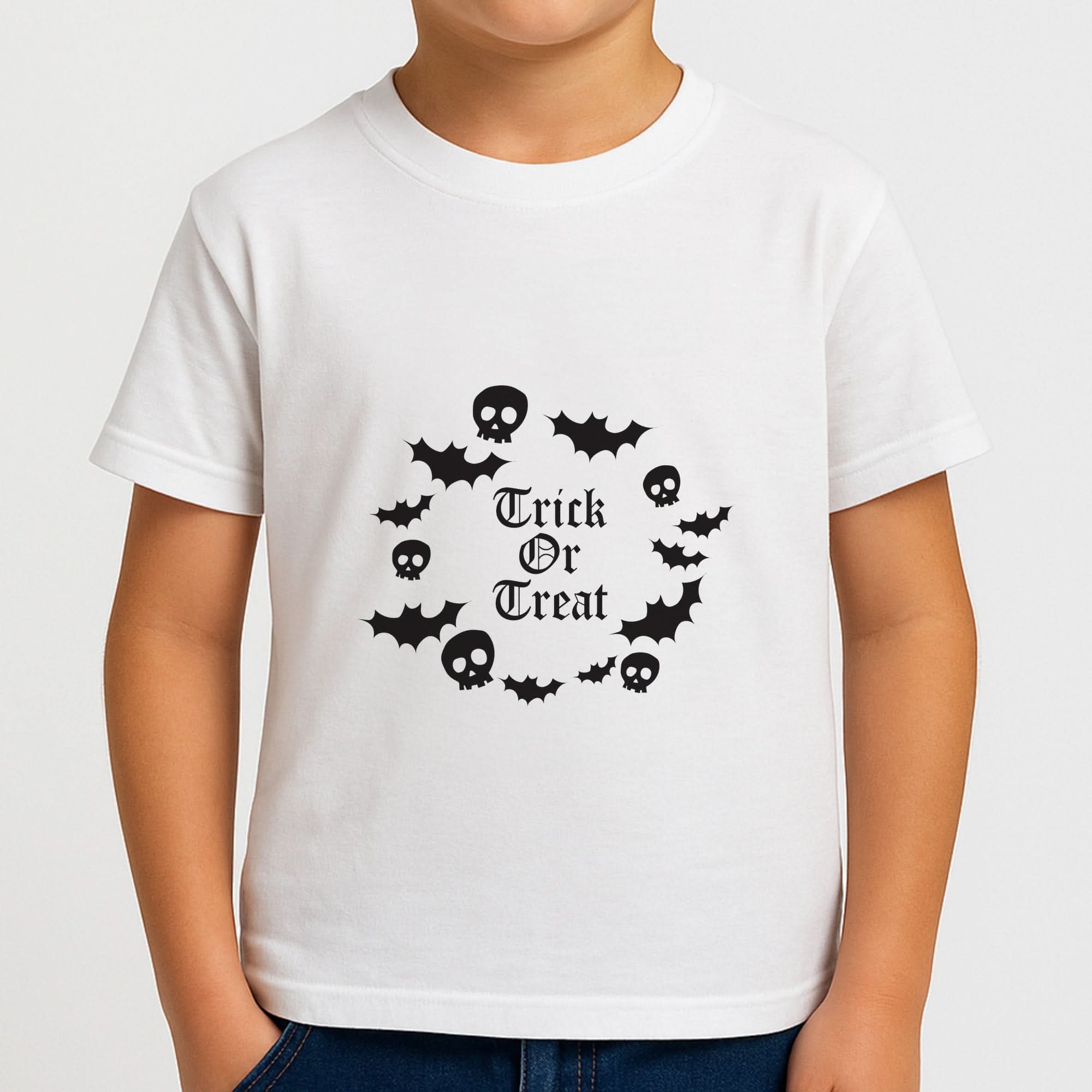 Trick Or Treat Wreath Boys T-Shirt