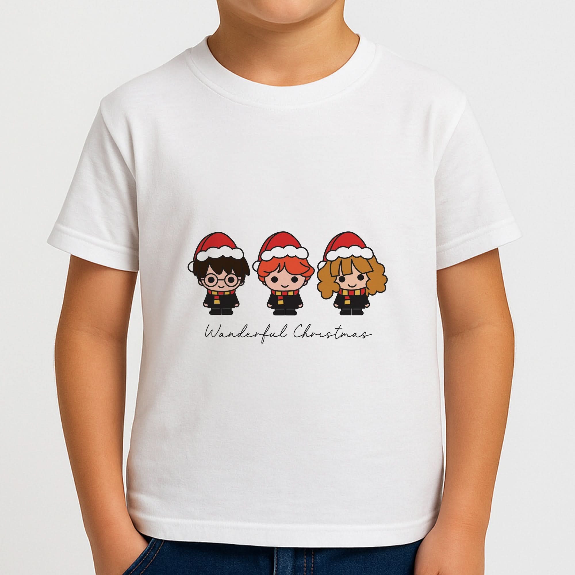 Wizards With Christmas Hats Boys T-Shirt