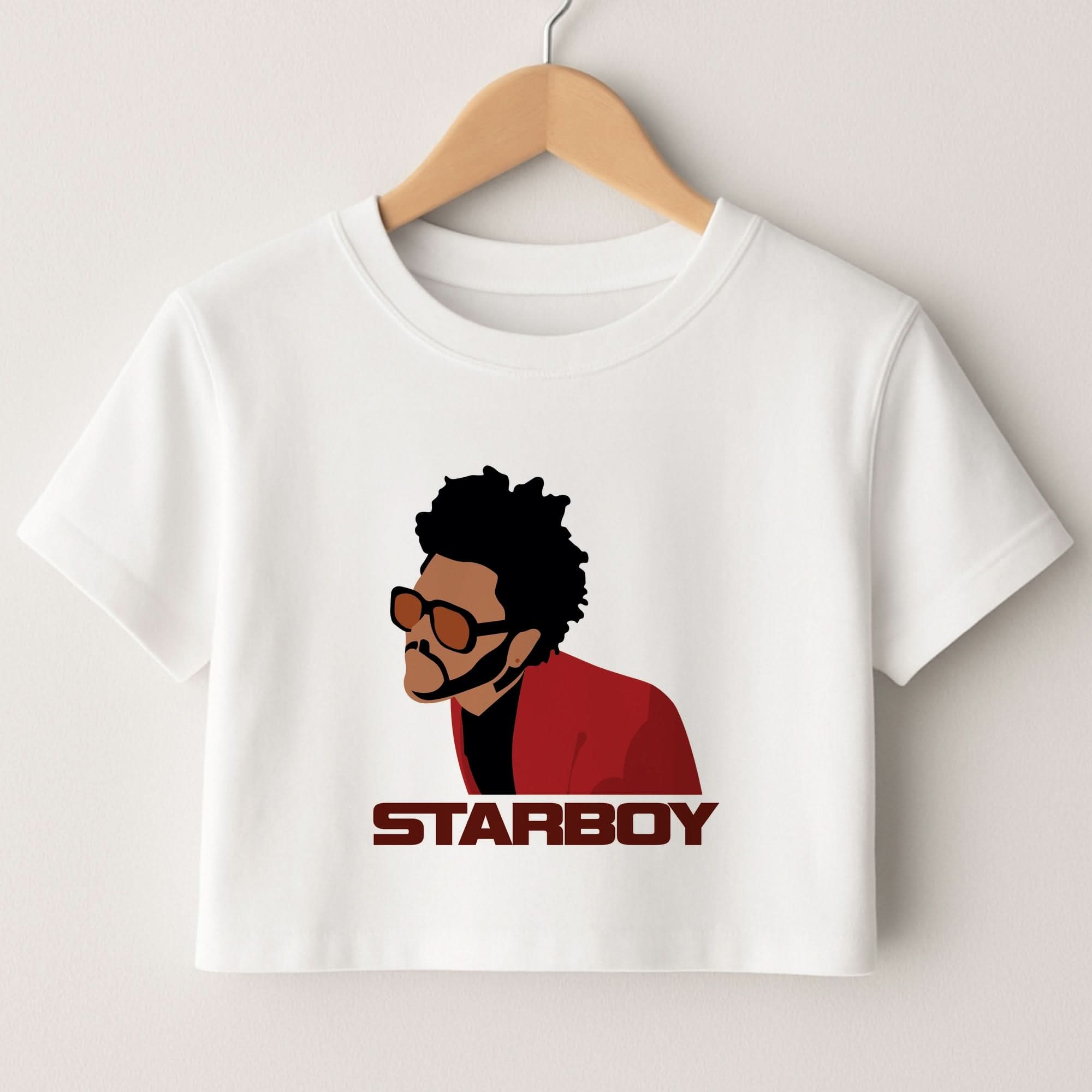 Starboy Singer Title Crop Top
