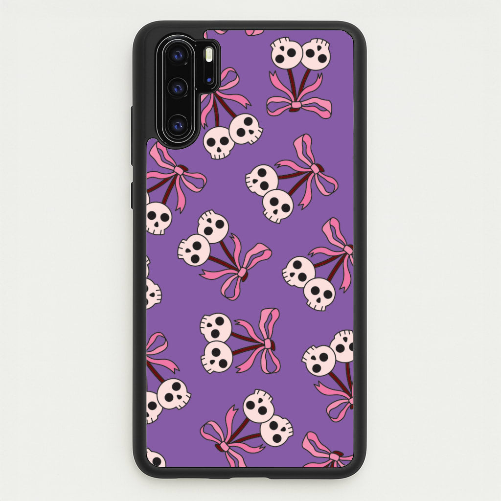 Cherry Skulls Pattern Huawei P30 Pro Case