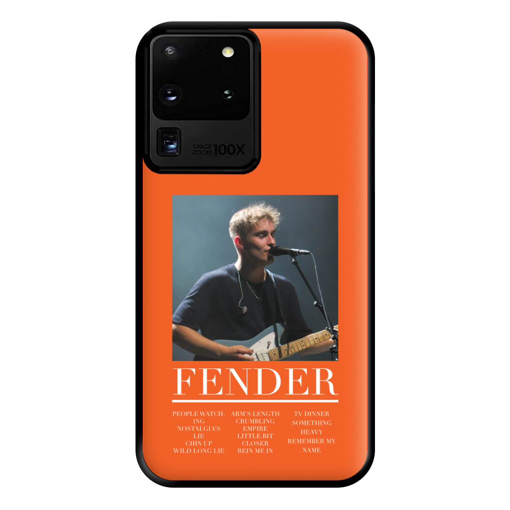 Fender Orange Song List Galaxy S20 Ultra Case