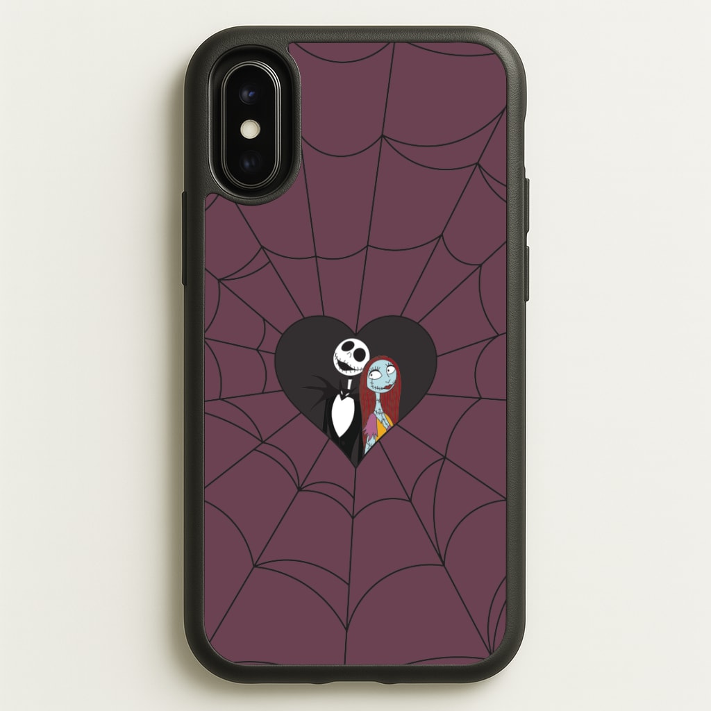 J And S Cobweb Heart iPhone X / XS Case