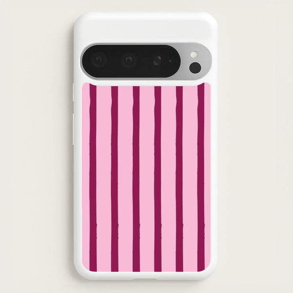 Strawberry Stripes Google Pixel 9 Pro XL Case