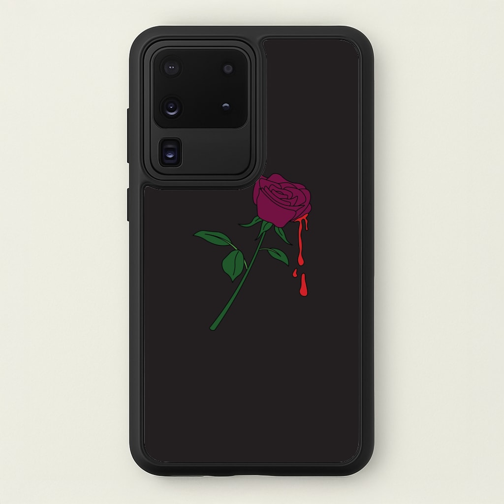 Dark Pink Rose Galaxy S20 Ultra Case