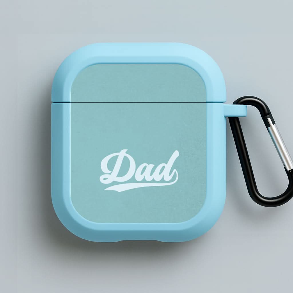 Dad Logo Blue AirPods Case