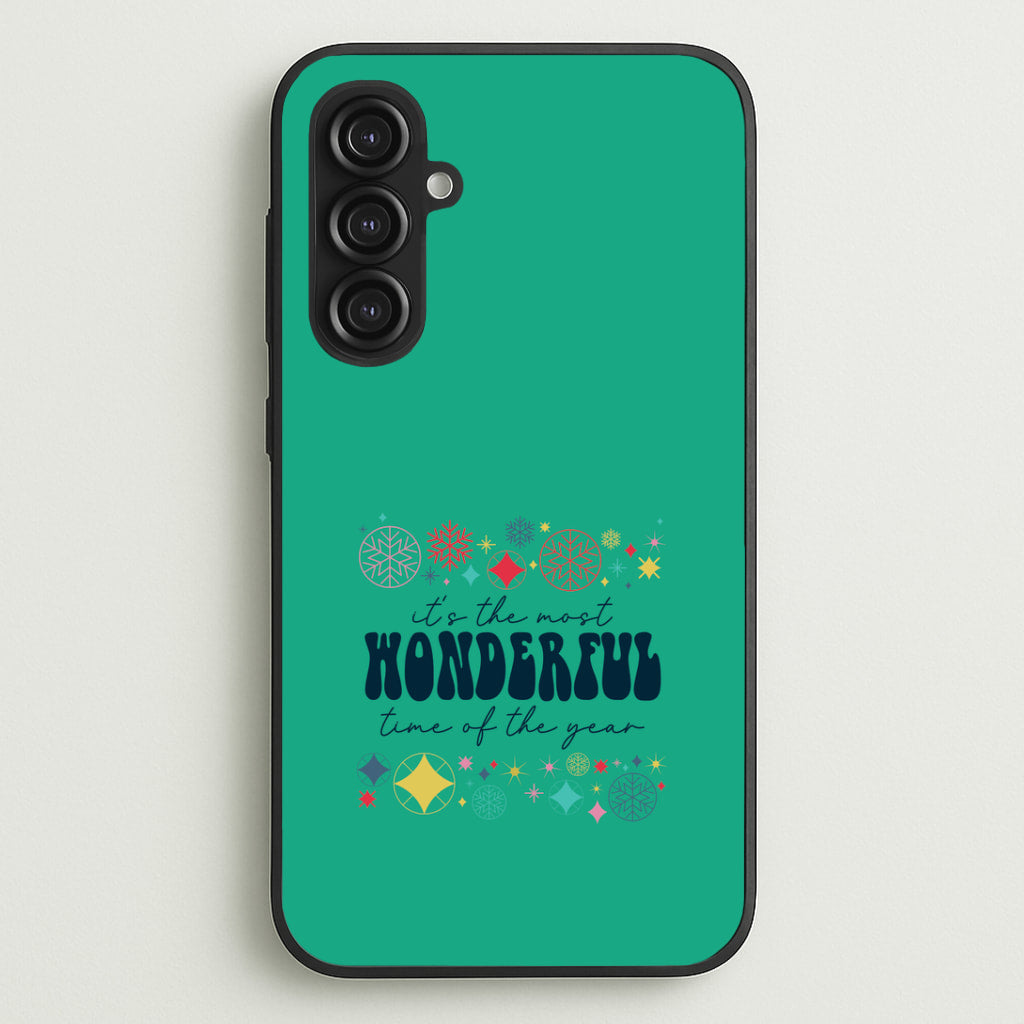 The Most Wonderful Time Of The Year Geometric Galaxy S23FE Case