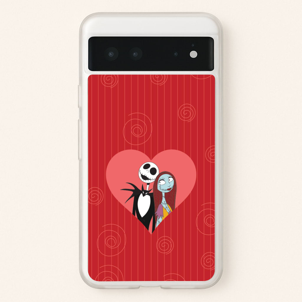 J And S Heart Google Pixel 6 Case