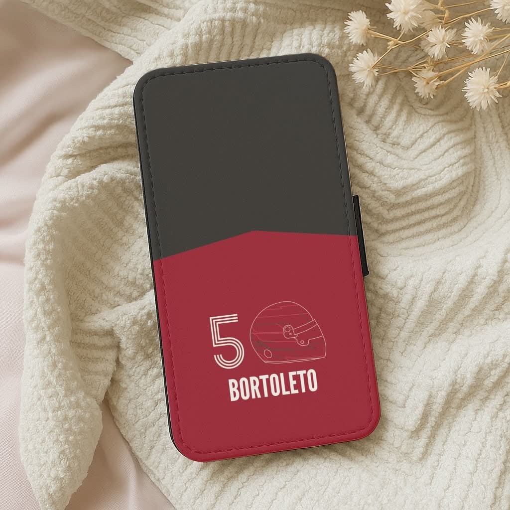 Bortoleto Helmet 2026 Leather Phone Case