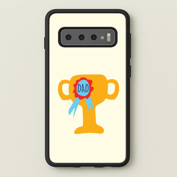 Cartoon Dad Trophy Galaxy S10 Plus Case