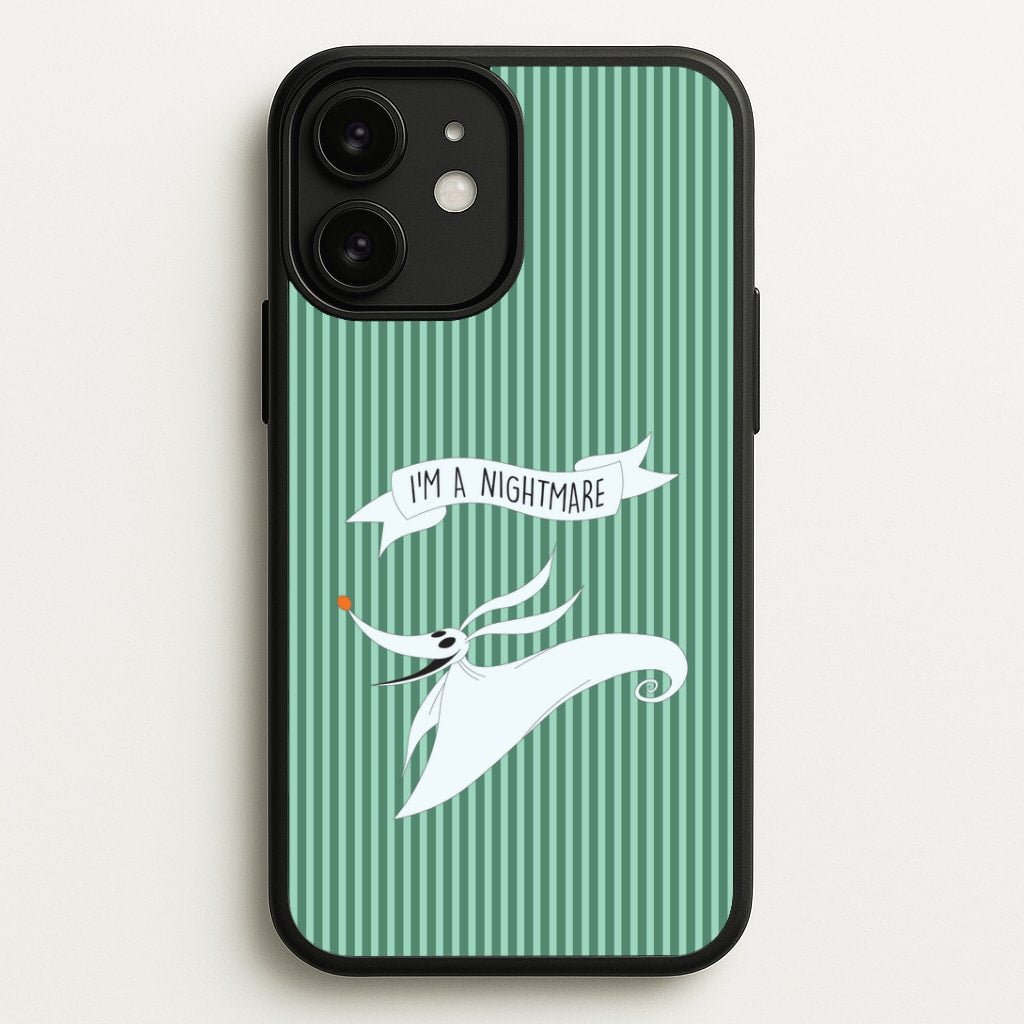 Stripey I'm A Nightmare iPhone 11 Case