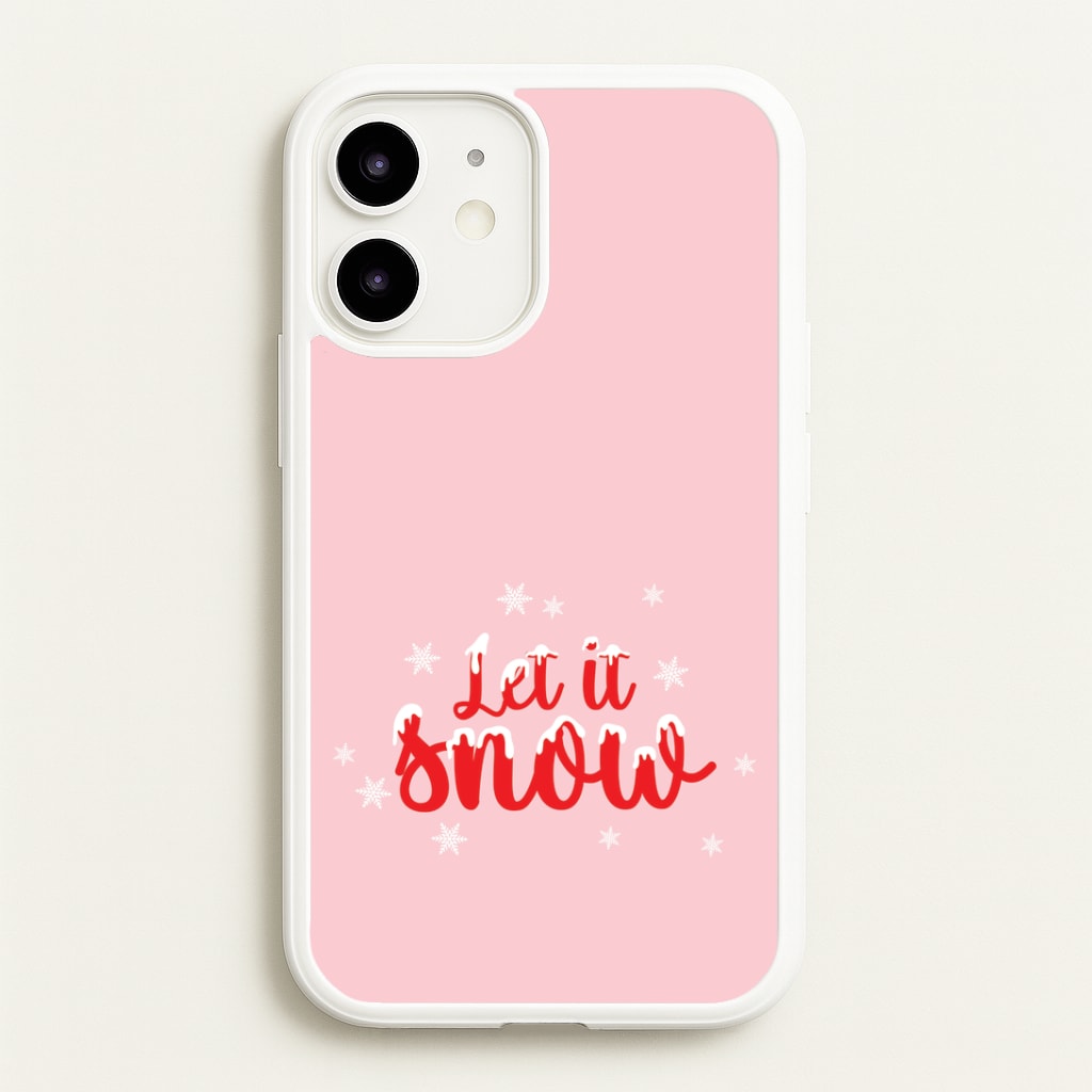 Let It Snow Snowflakes iPhone 12 / 12 Pro Case