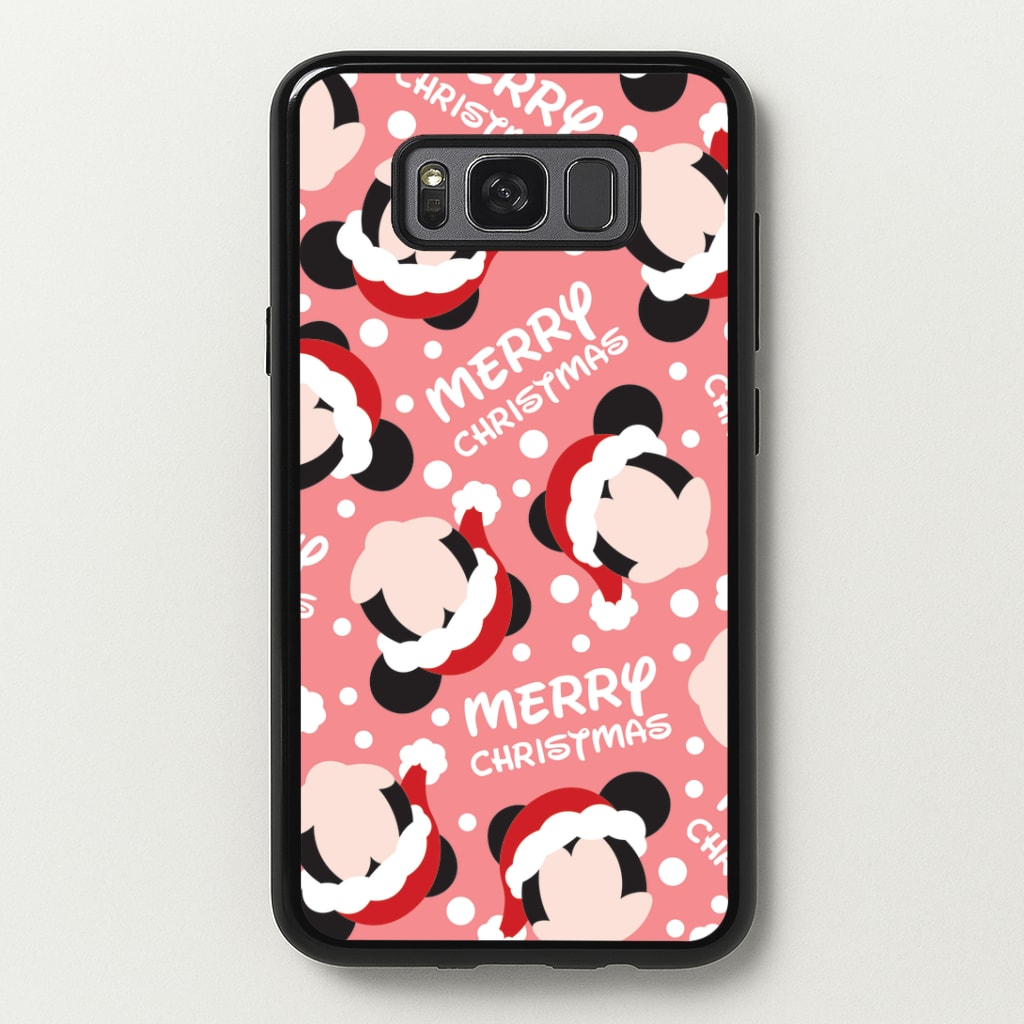Merry Christmas Cartoon Mouse Pattern Galaxy S8 Plus Case