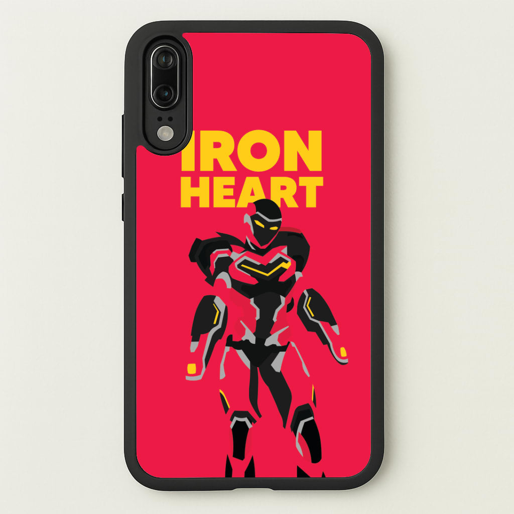 Metal Heart Hero Standing Huawei P20 Case