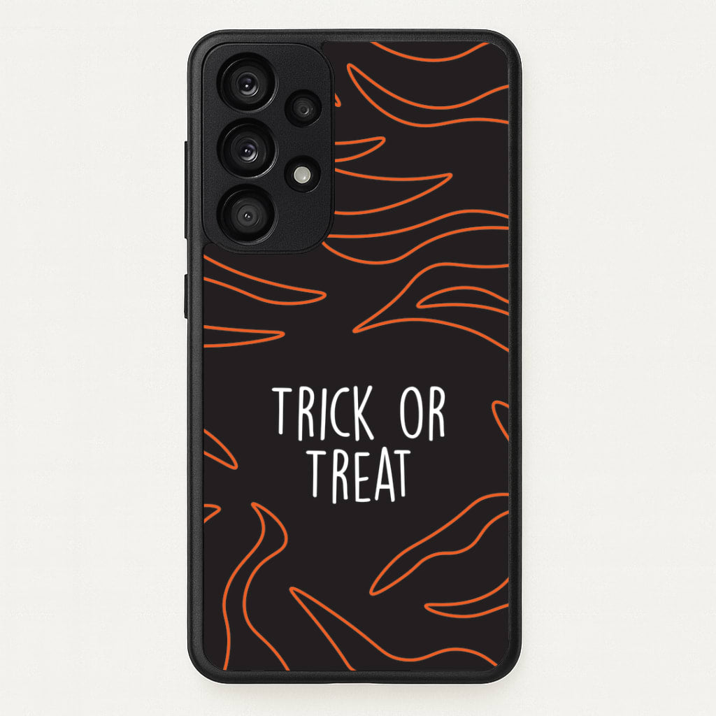 Zebra Print Trick Or Treat Galaxy A53 Case