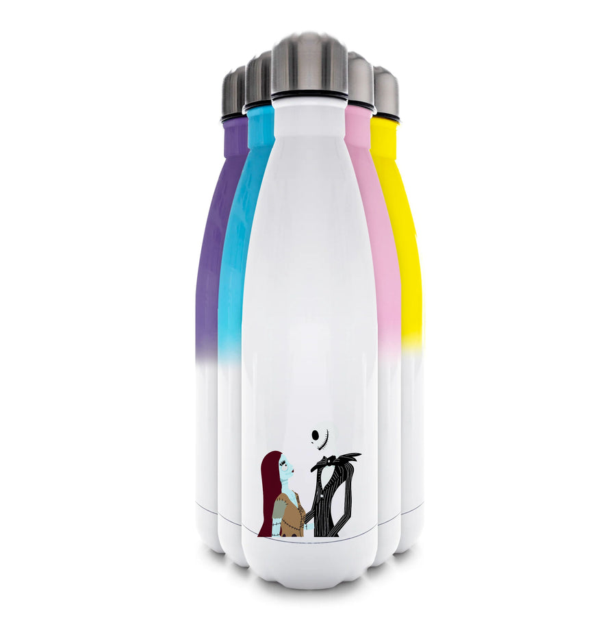 Sally And Jack Affection - Nightmare Before Christmas Water Bottle