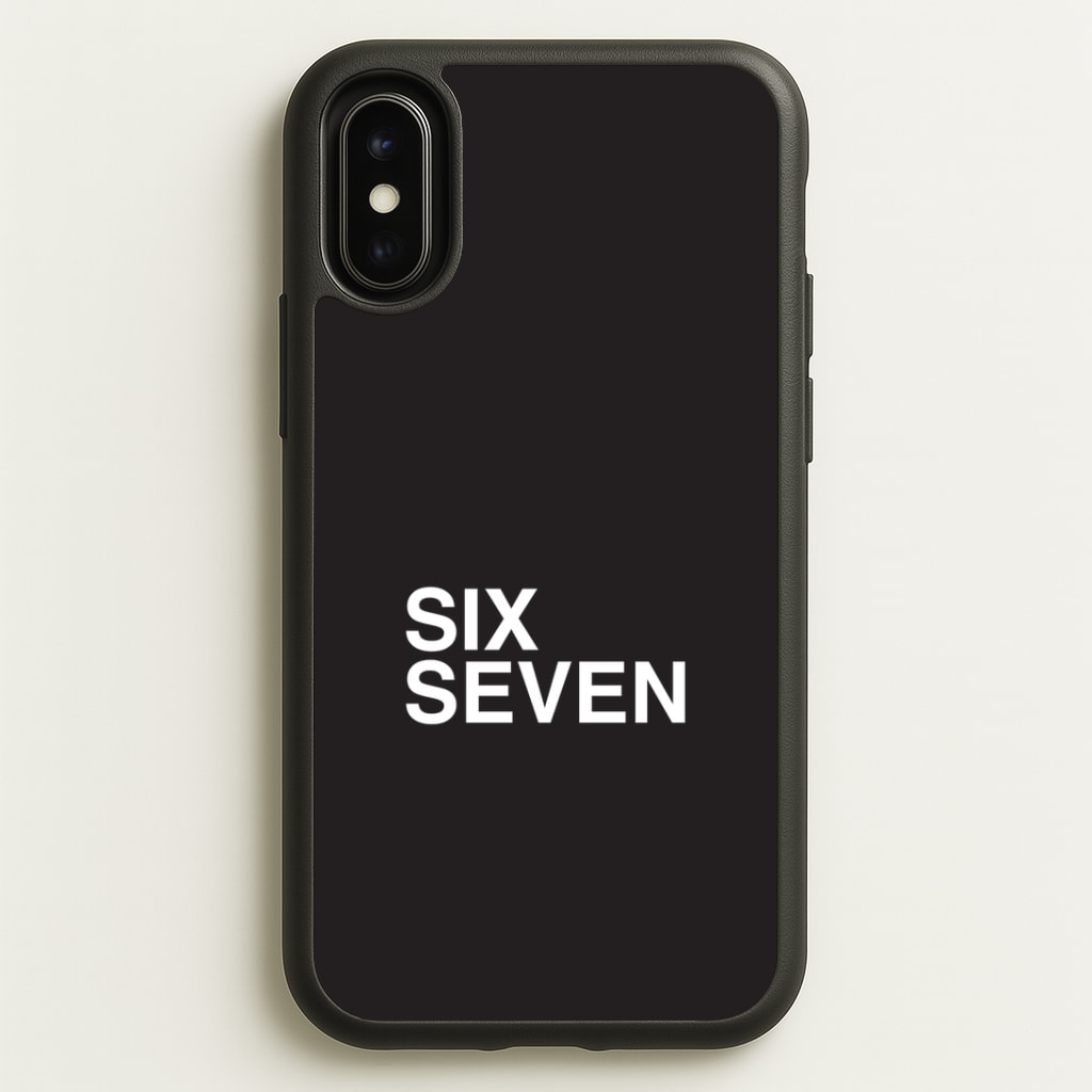 6 7 Black iPhone X / XS Case