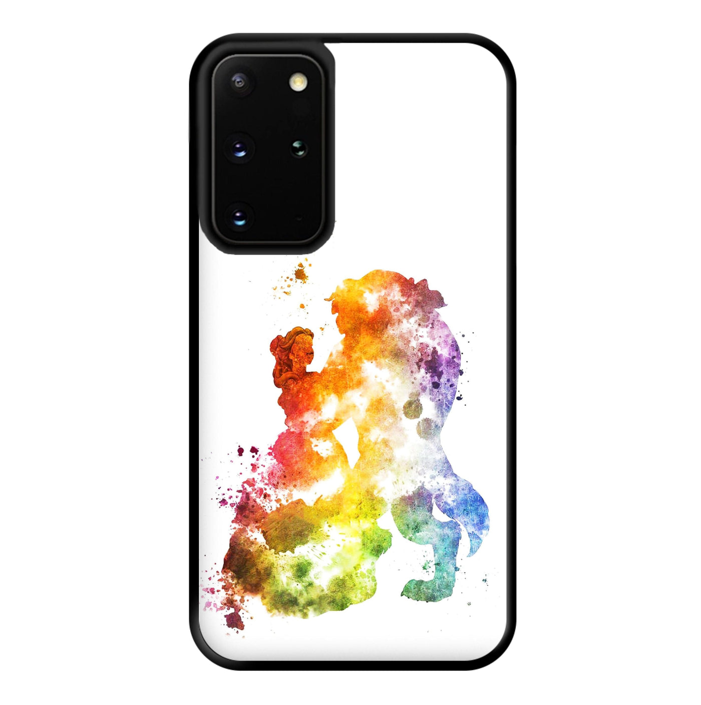 Watercolour Beauty and the Beast Disney Phone Case