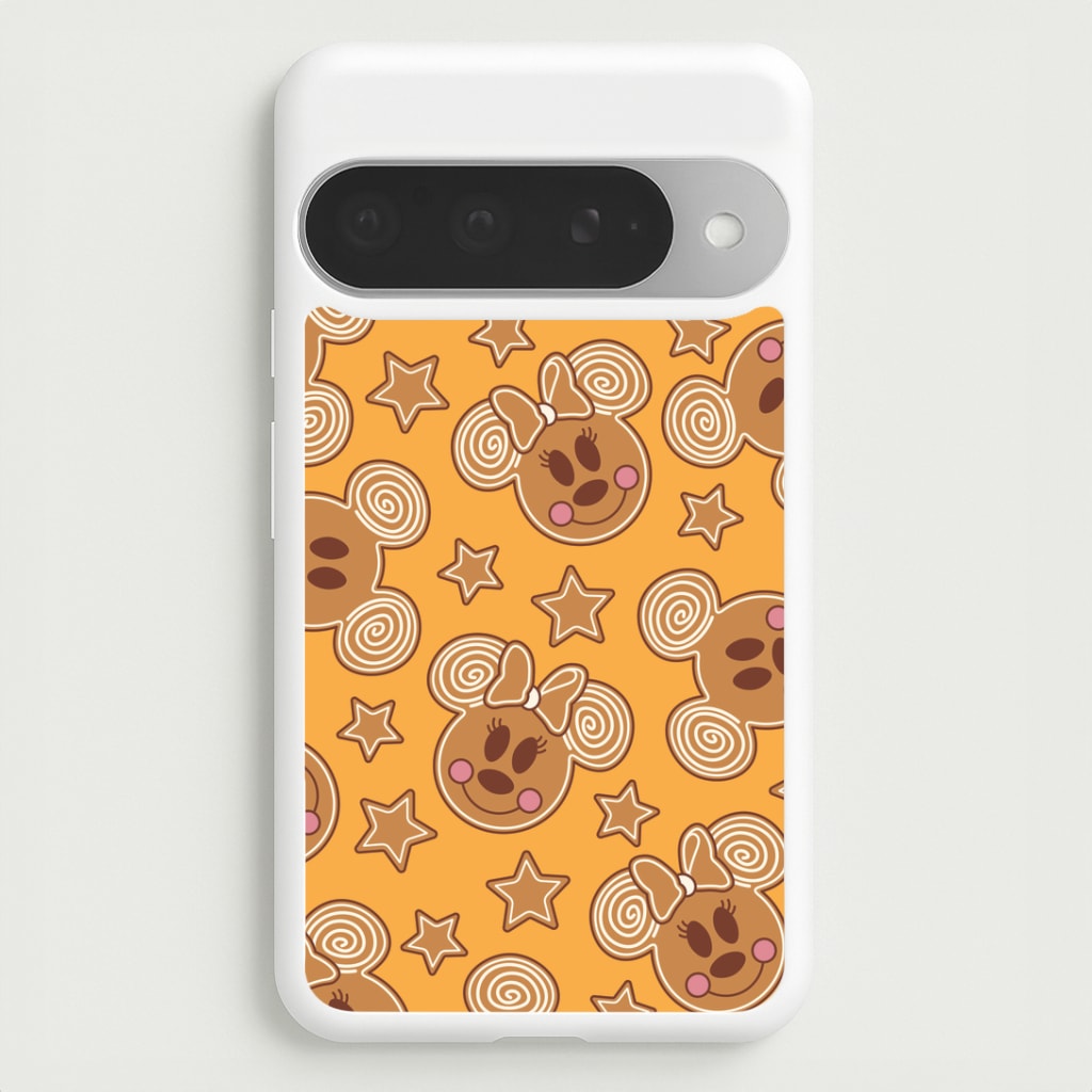 Cartoon Mouse Gingerbread Pattern Google Pixel 10 Pro XL Case