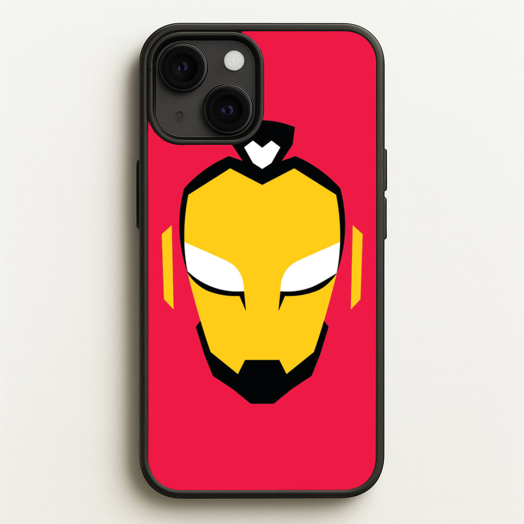 Metal Heart Hero Face iPhone 13 Case