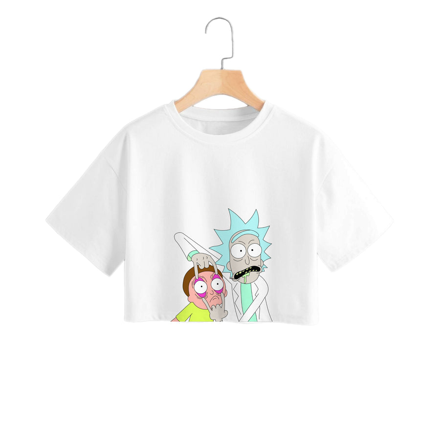 Psychedelic - Rick And Morty Crop Top