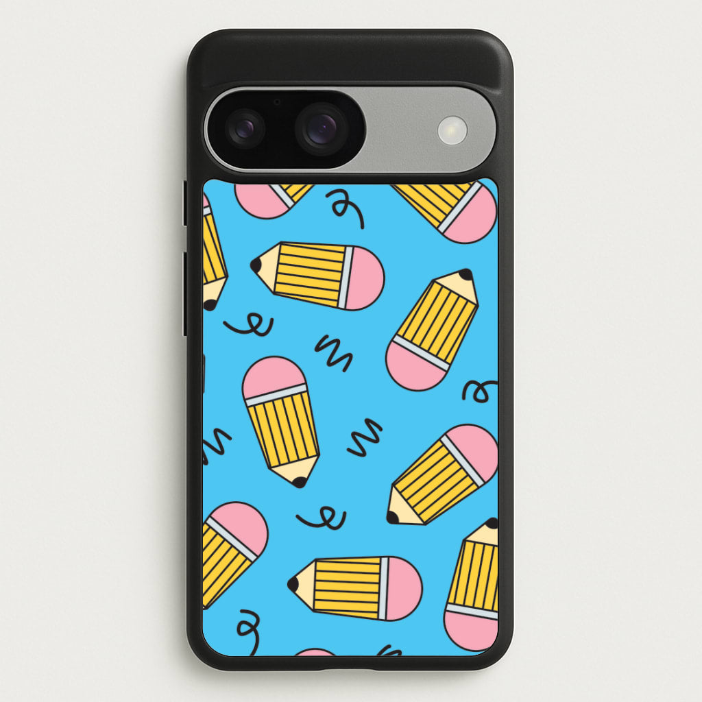 Pencils And Scribbles Pattern Google Pixel 9 / 9 Pro Case