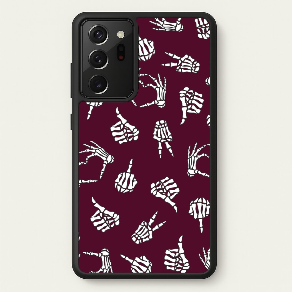 Skeleton Hands Pattern Galaxy Note 20 Ultra Case