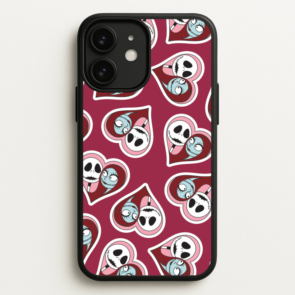 J And S Heart Pattern iPhone 11 Case