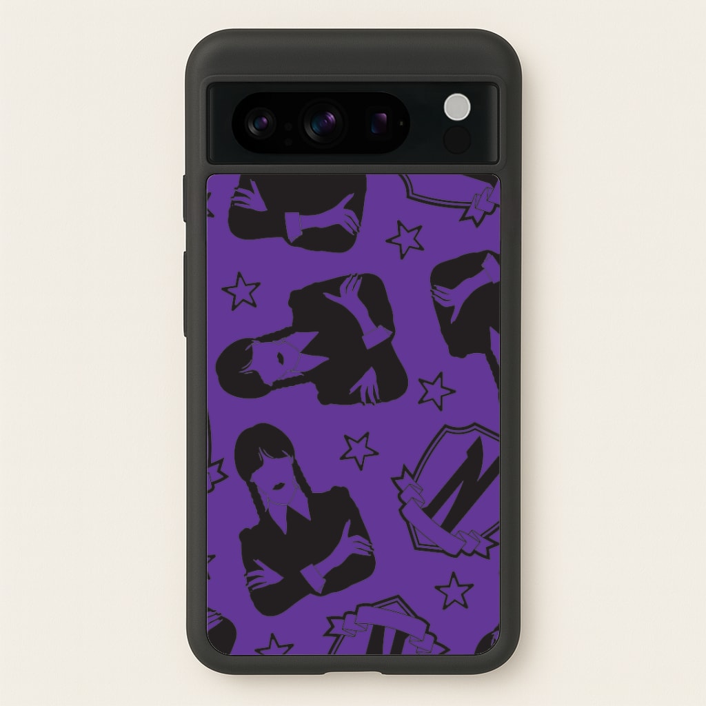 Wednesday Pattern Google Pixel 8 Pro Case