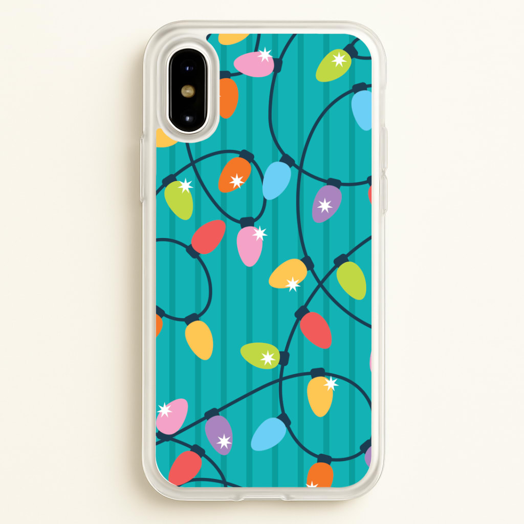 Funky Christmas Lights Pattern iPhone X / XS Case