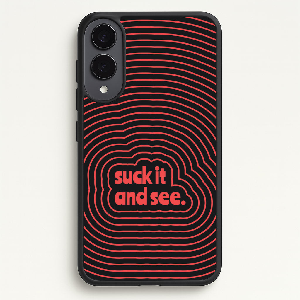 Suck It And See Psychedelic Galaxy S25 Edge Case