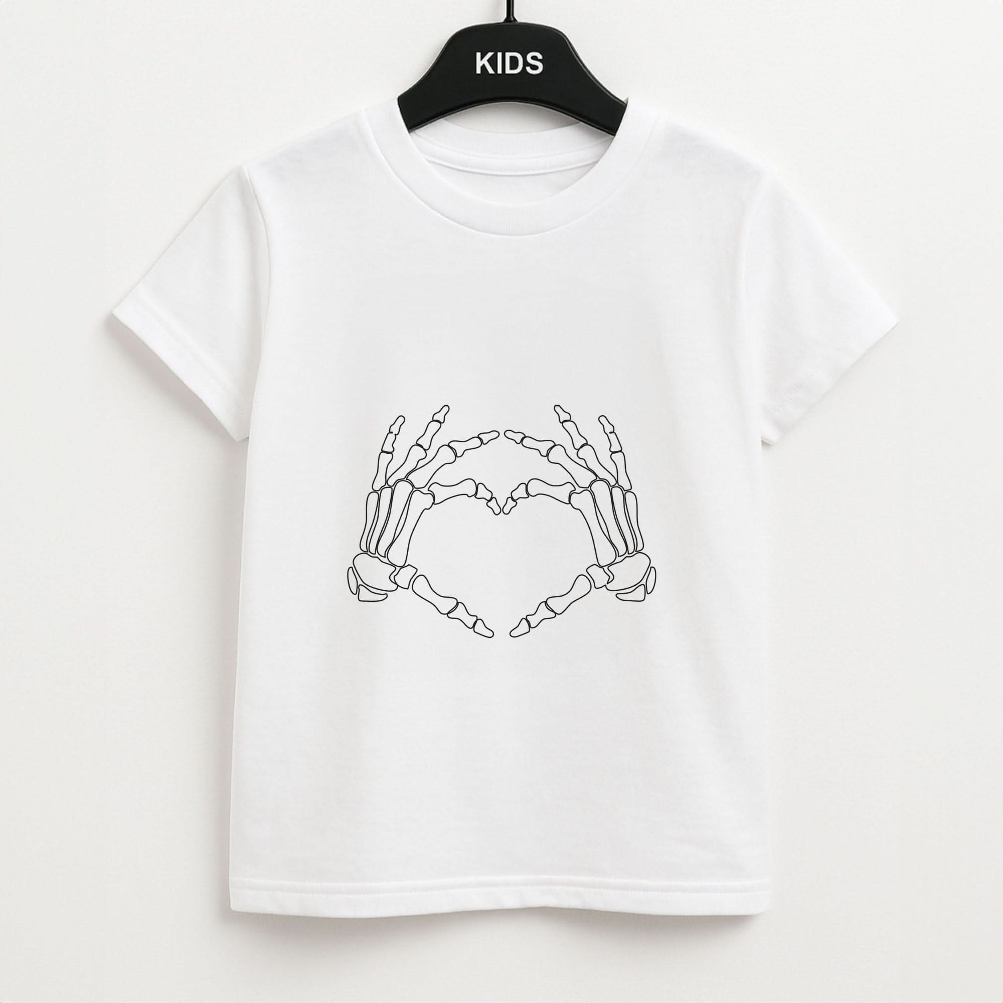Skeleton Heart Kids Unisex T-Shirt