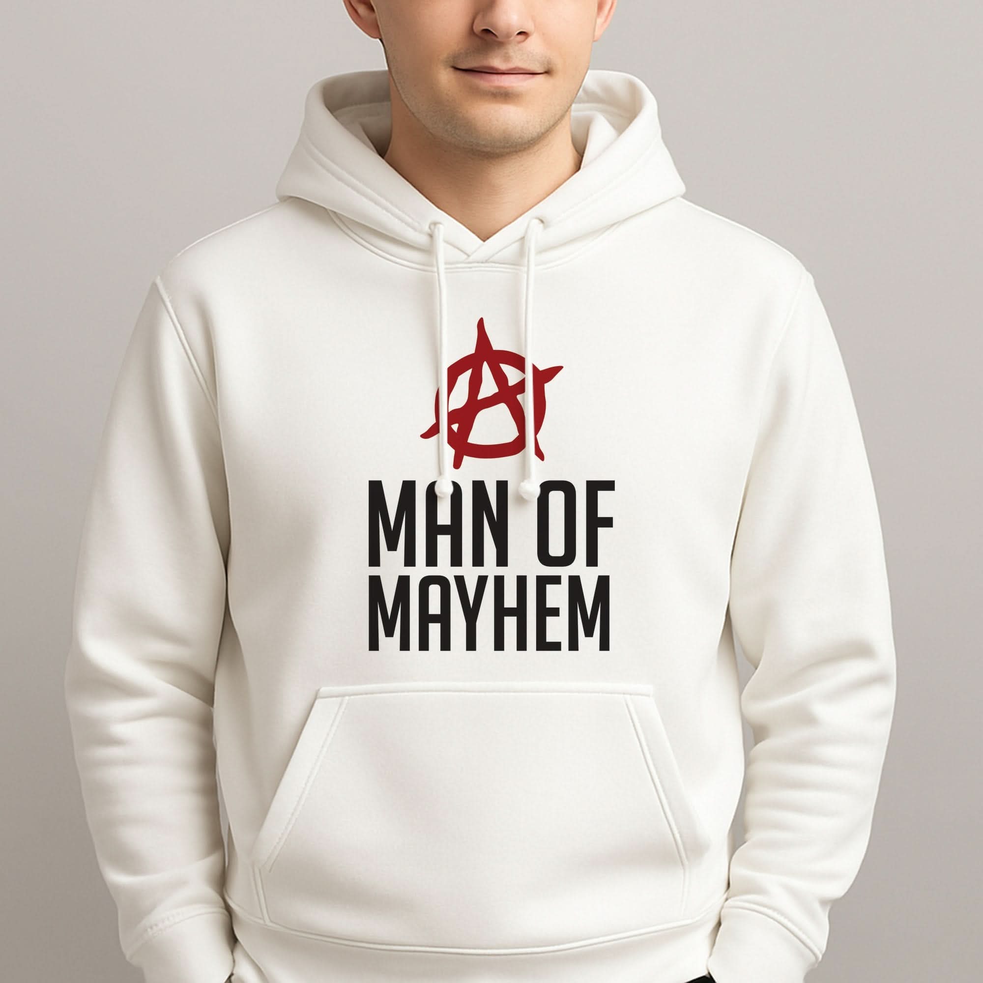 Man Of Mayhem Mens Hoodie