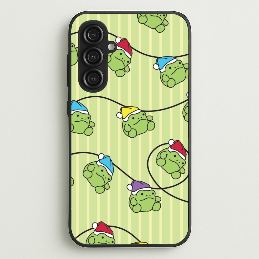 Christmas Frog Plush Fairylights Pattern Galaxy S23FE Case
