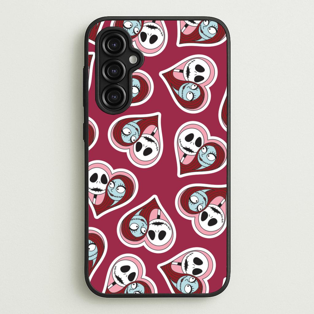 J And S Heart Pattern Galaxy A14 Case