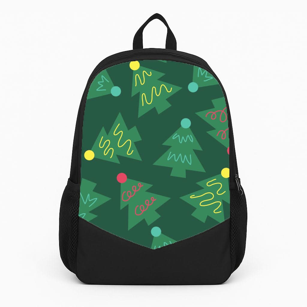 Abstract Christmas Trees Pattern Backpack