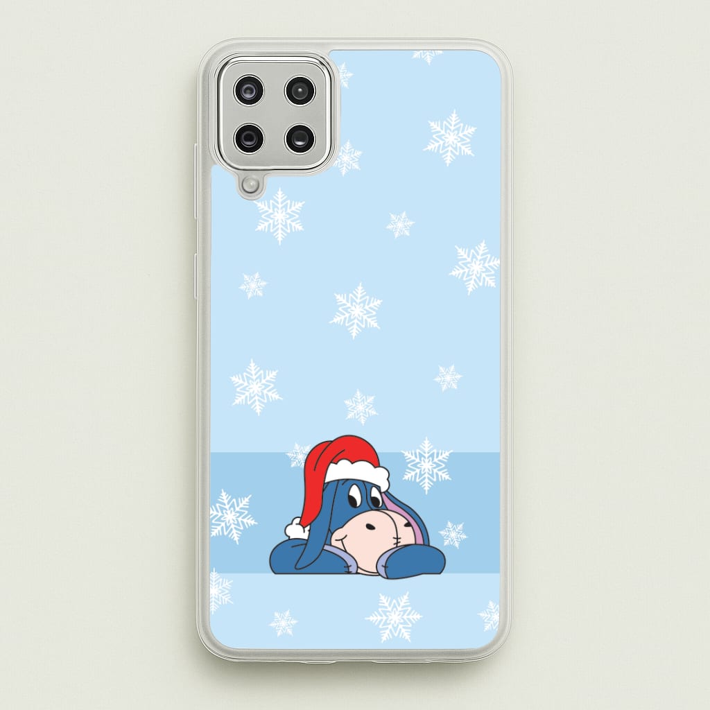 Cartoon Donkey Snowflakes Galaxy A12 Case