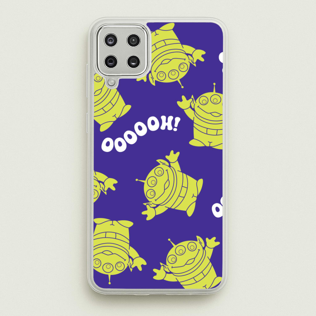 Toy Aliens Silhouette Pattern Galaxy A12 Case