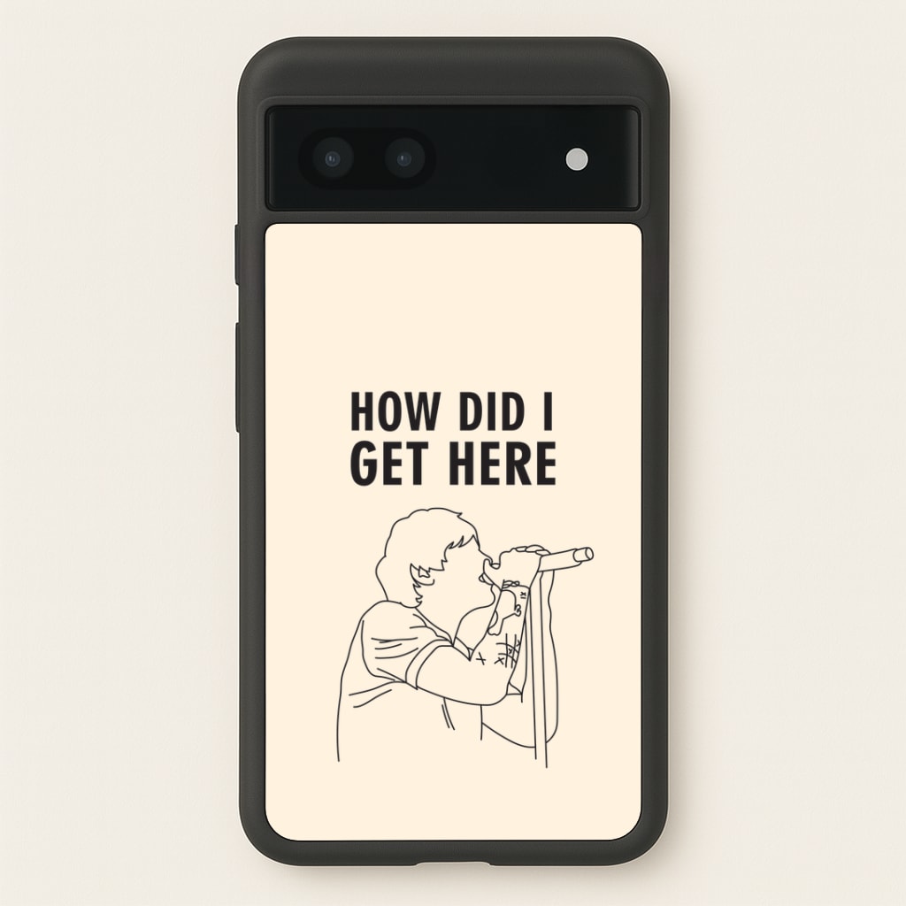 How Did I Get Here Outline Google Pixel 6a Case