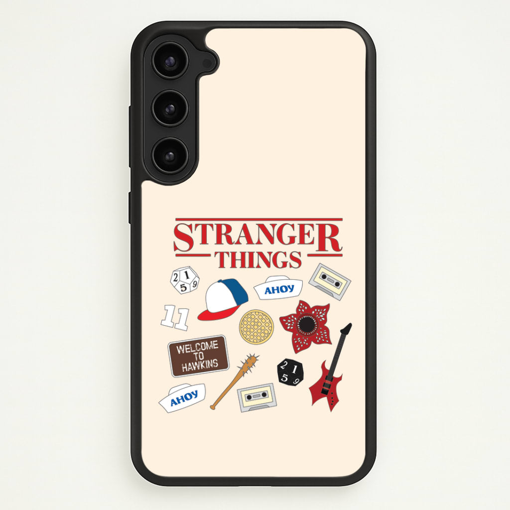Stranger Things Cartoon Icons Galaxy S23 Plus Case