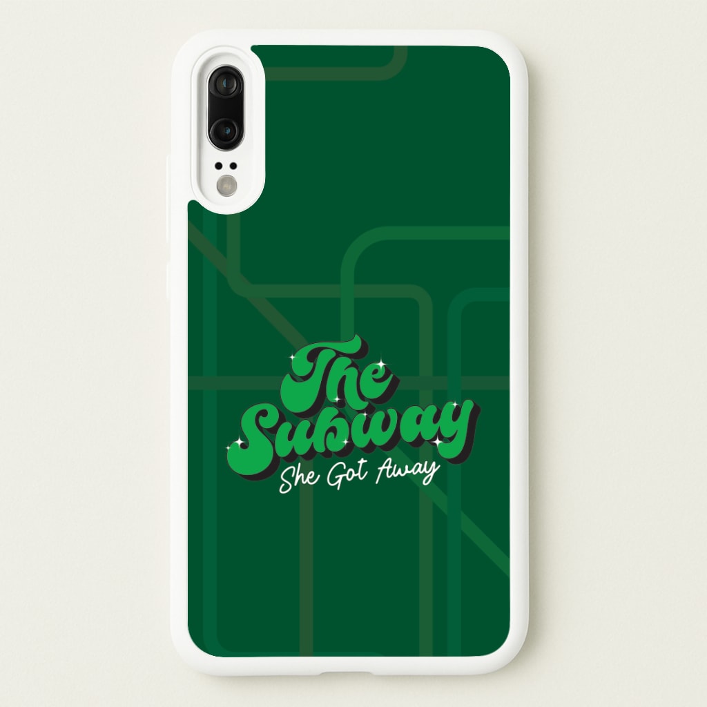 Subway Green Huawei P20 Case